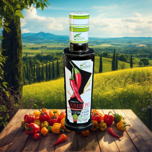 olive oil with pepper
