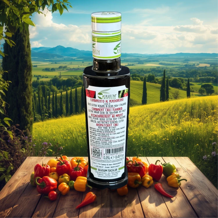 olive oil with pepper